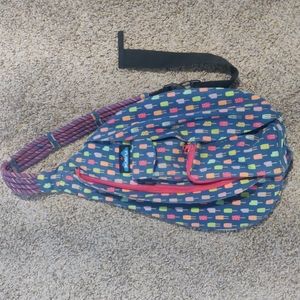 Kavu Crossbody Rope Sling Bag Rainbow Popsicles